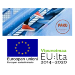 PAKU-hankkeen logo ja Euroopan unionin sekä Vipuvoimaa EU:lta 2014-2020 -logot.
